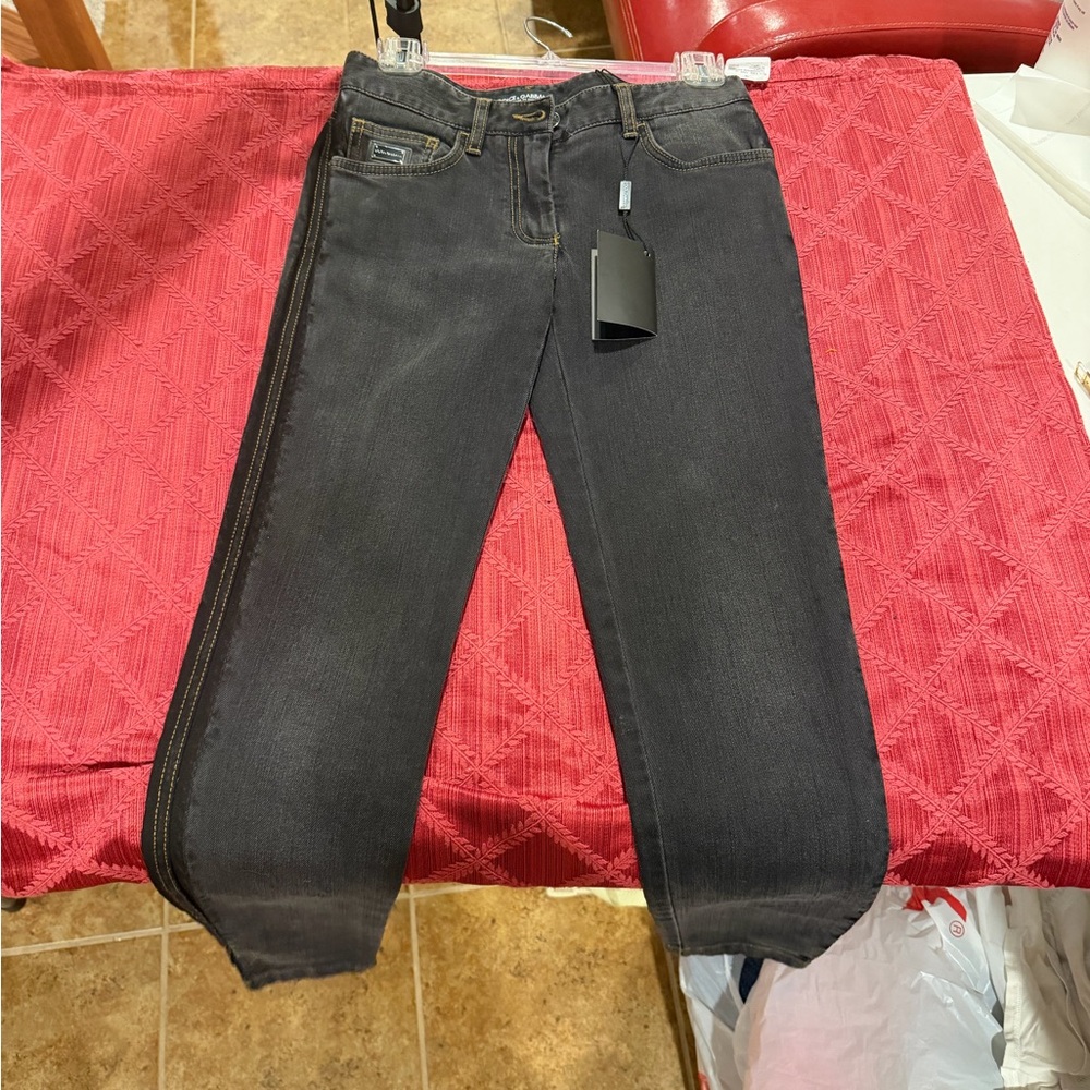 Dolce & Gabbana Women's Black Straight-Leg Jeans